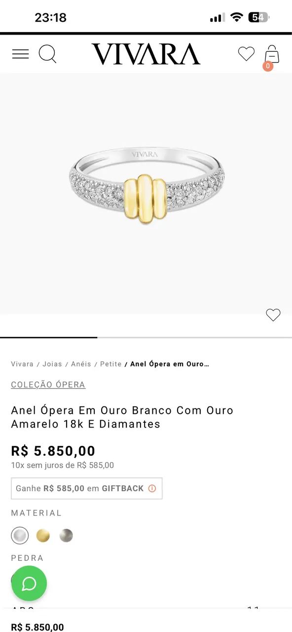 ANEL VIVARA ÓPERA ORIGINAL  - Foto 5