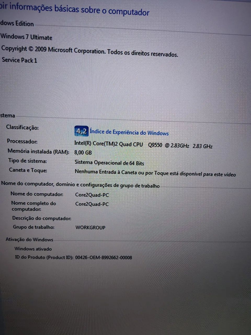 PC Gamer / Multimídia Core 2 Quad + 8GB RAM + SSD + Radeon HD 5450 - Foto 2