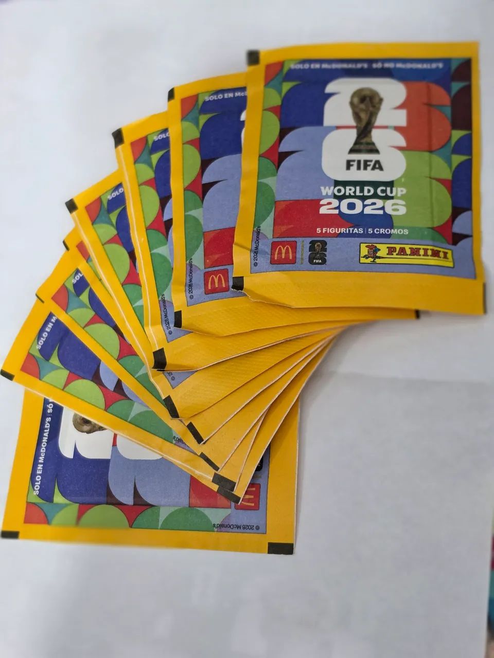 5x Pacote Figurinha Copa 2026 - Dourada MC - Original Panini  - Foto 5