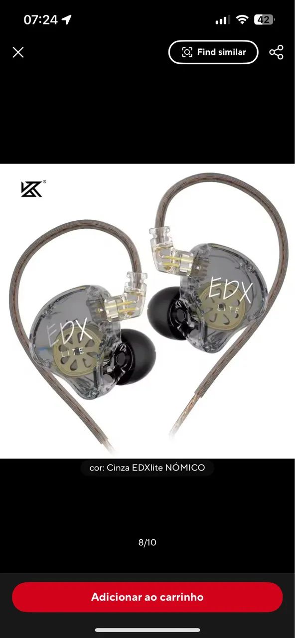 KZ-EDX Lite HIFI lacrado
