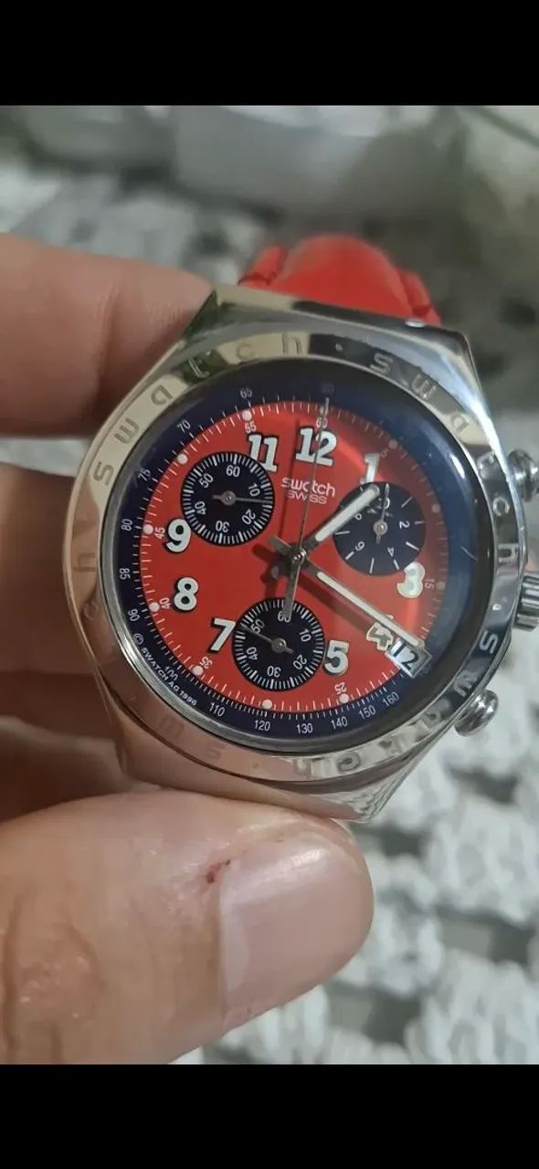 Relogio Swatch Red Agent - Foto 4