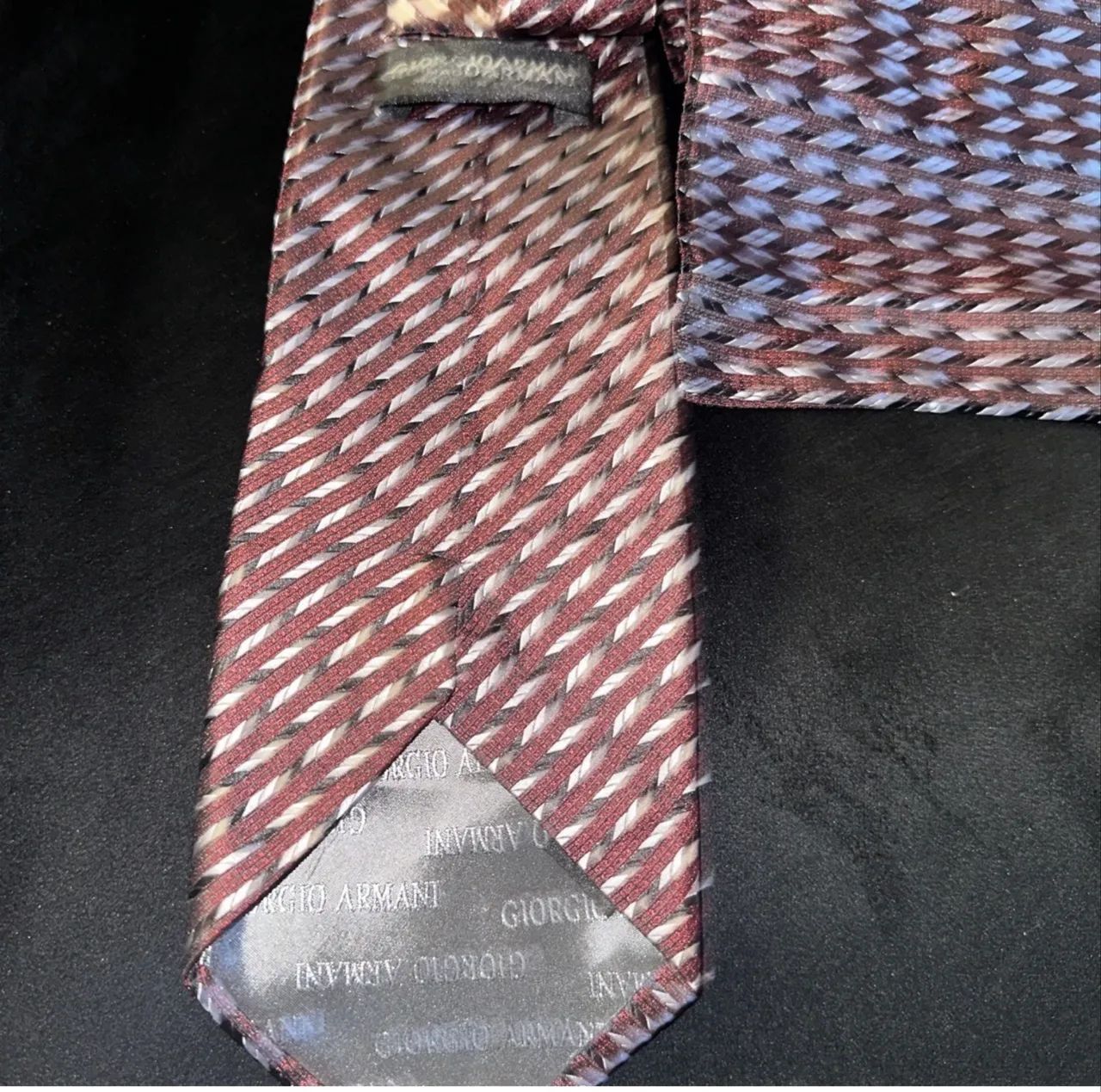 Kit gravata lenço e abotoadeira Giorgio Armani - Foto 4