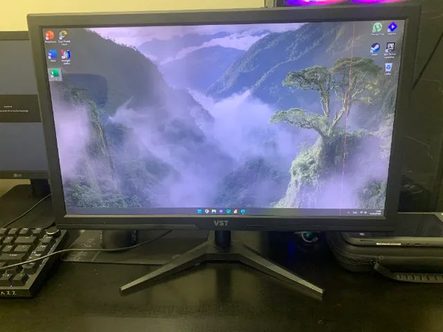 Monitor VST 22 polegadas com linha vermelha na tela
