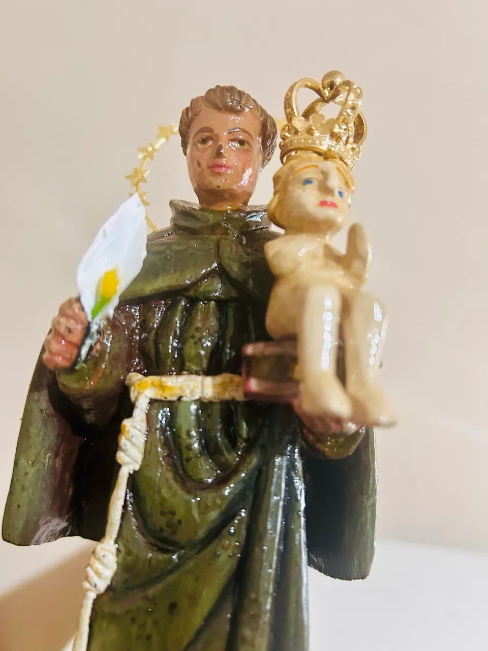 Antiga Imagem de Santo Antônio - Madeira  - Foto 5