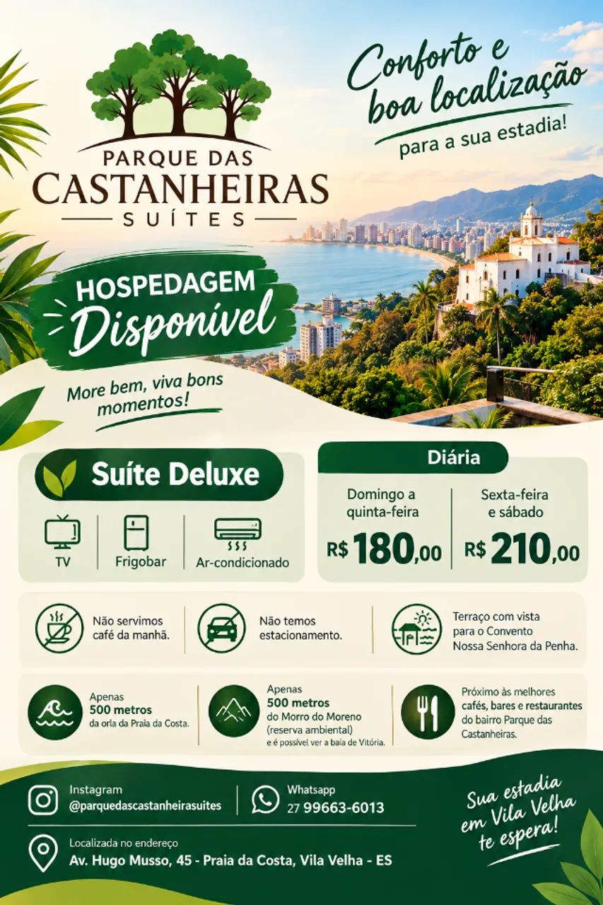 Hospedagem na Praia da Costa