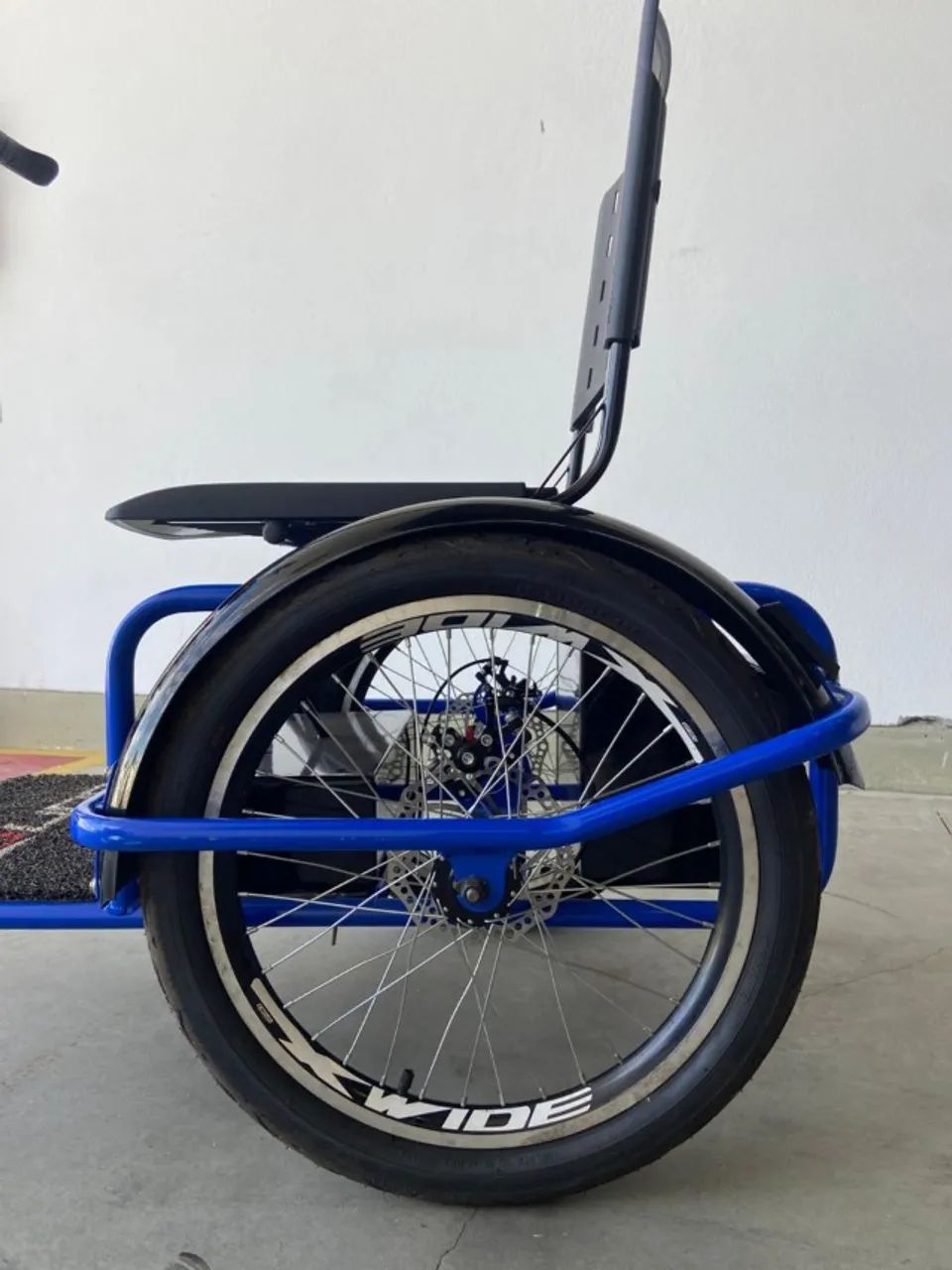 Triciclo Elétrico Fox Duos 800W  - Azul - Foto 5