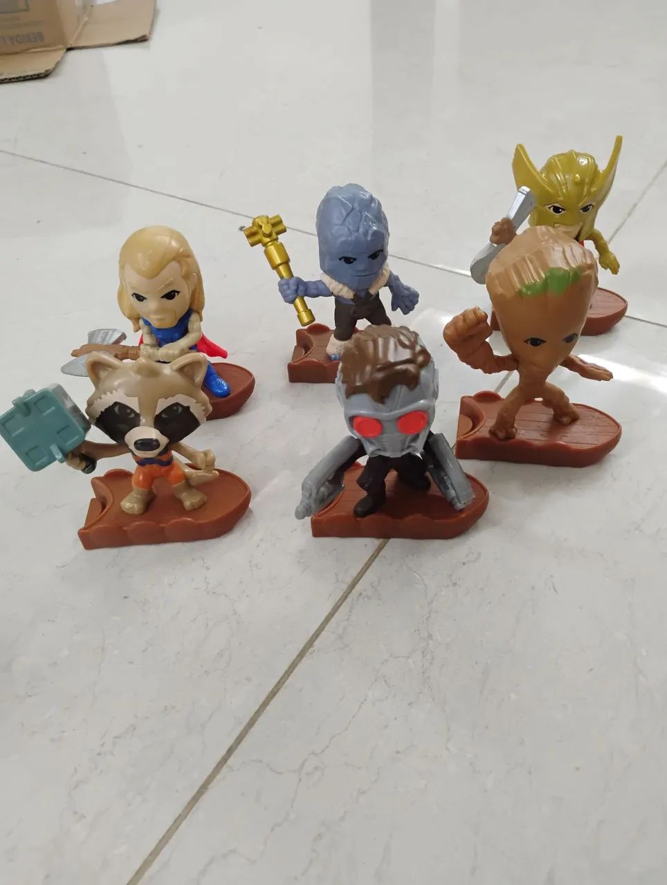 Lote de brinquedos Marvel Guardiões da galáxia 