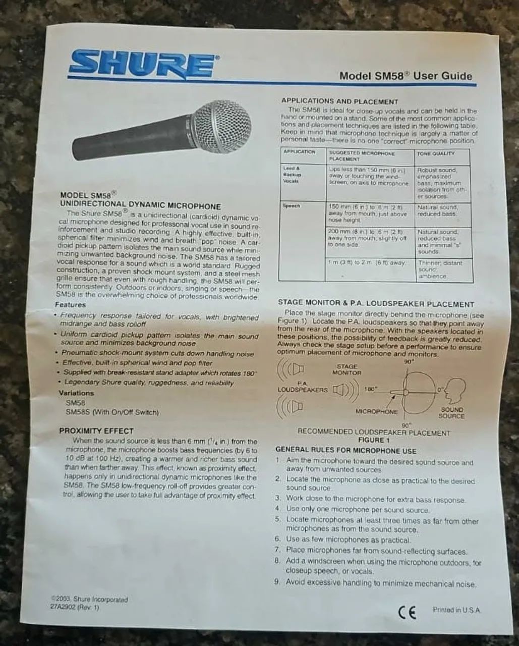 Microfone Shure SM58 -LC ( MÉXICO) - Foto 3