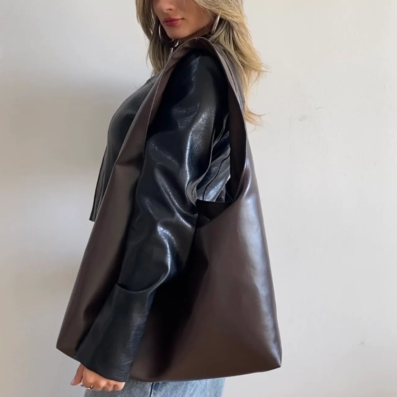 Bolsa Maxi marrom - Foto 4