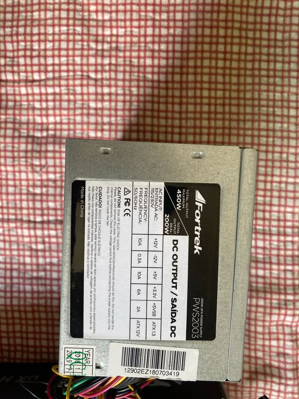 Placa mãe e processador dual core 8gb ram e fonte 450w - Foto 2