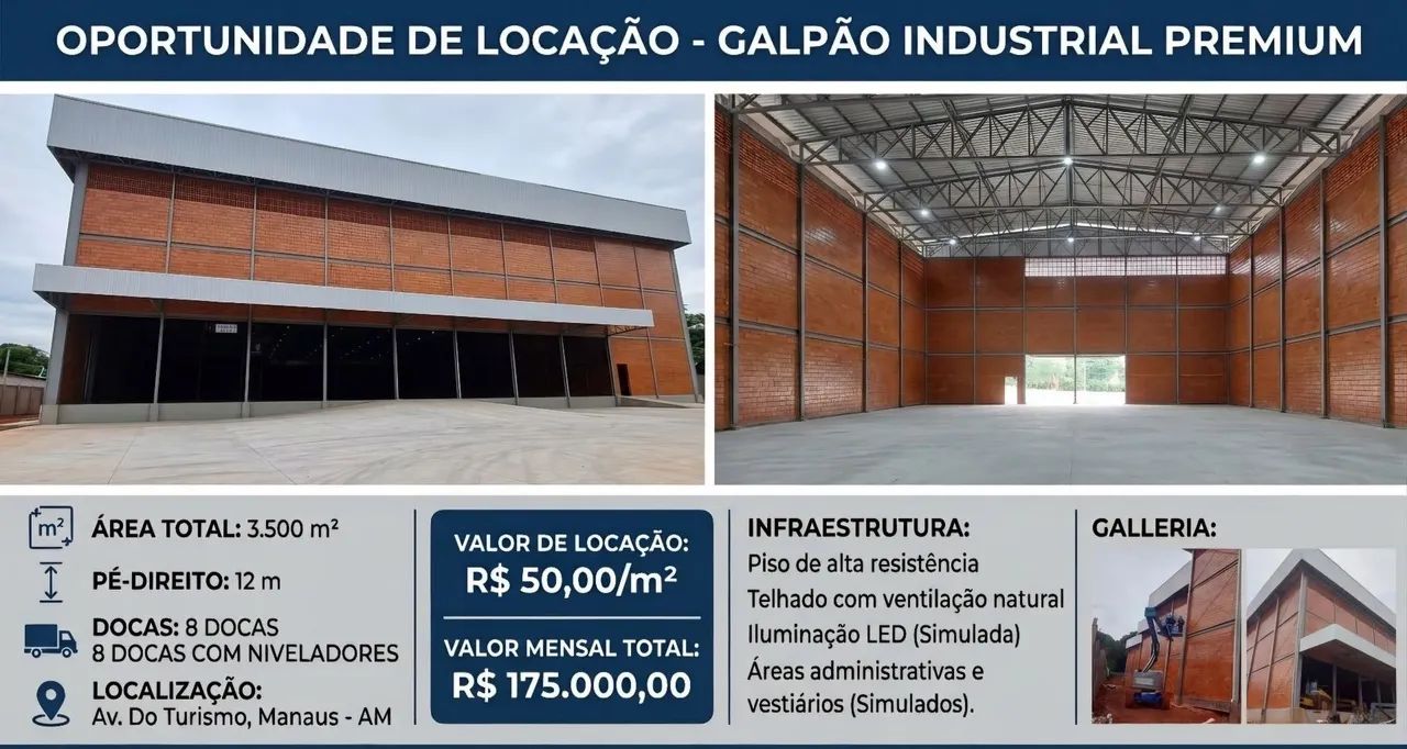 Galpão industrial - Av do turismo