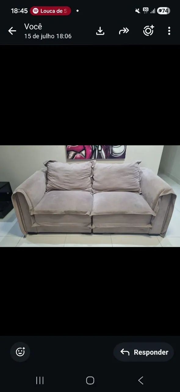 Sofá 2 lugares 