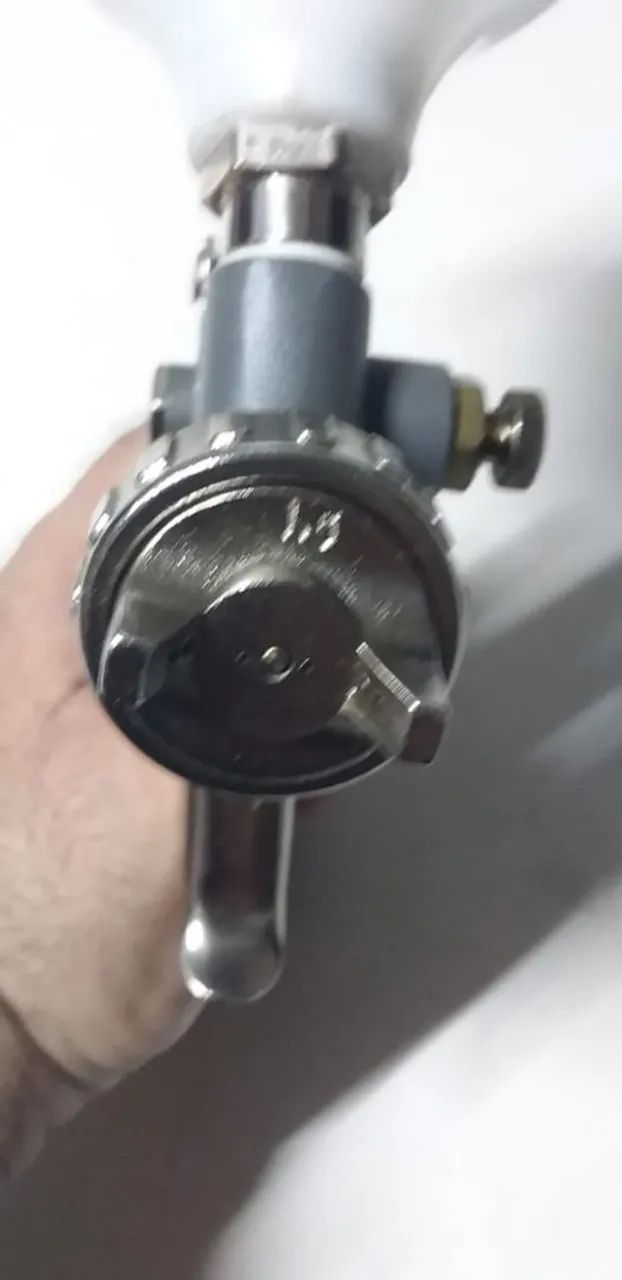 Pistola de pintura para compressor de reservatório nova zero  - Foto 3
