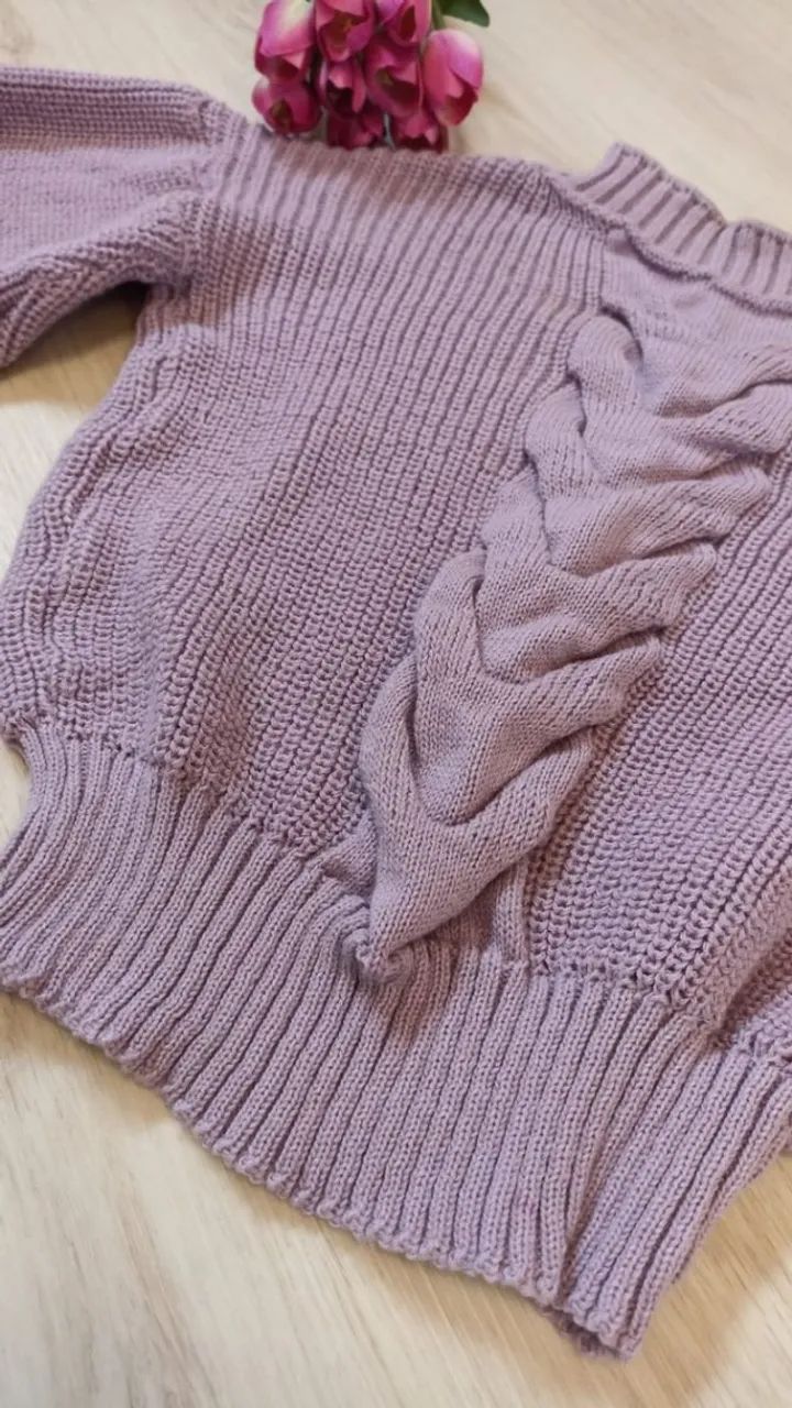 Blusa inverno lilás - Foto 2