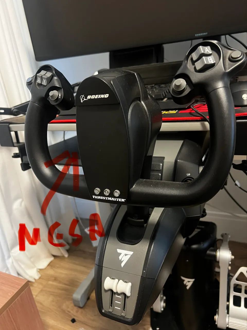 Thrustmaster TCA Boeing + Mesa de Suporte - Foto 4