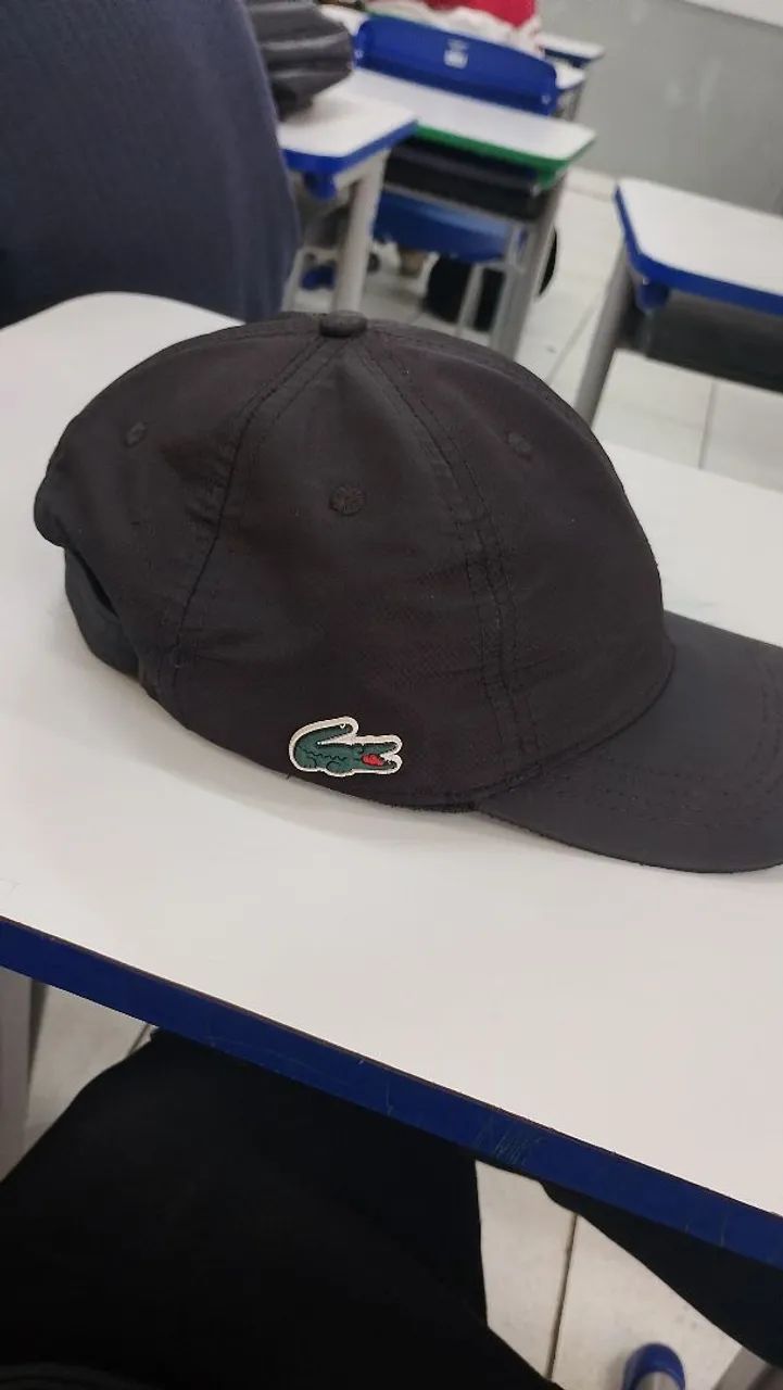 Boné Lacoste preto original 