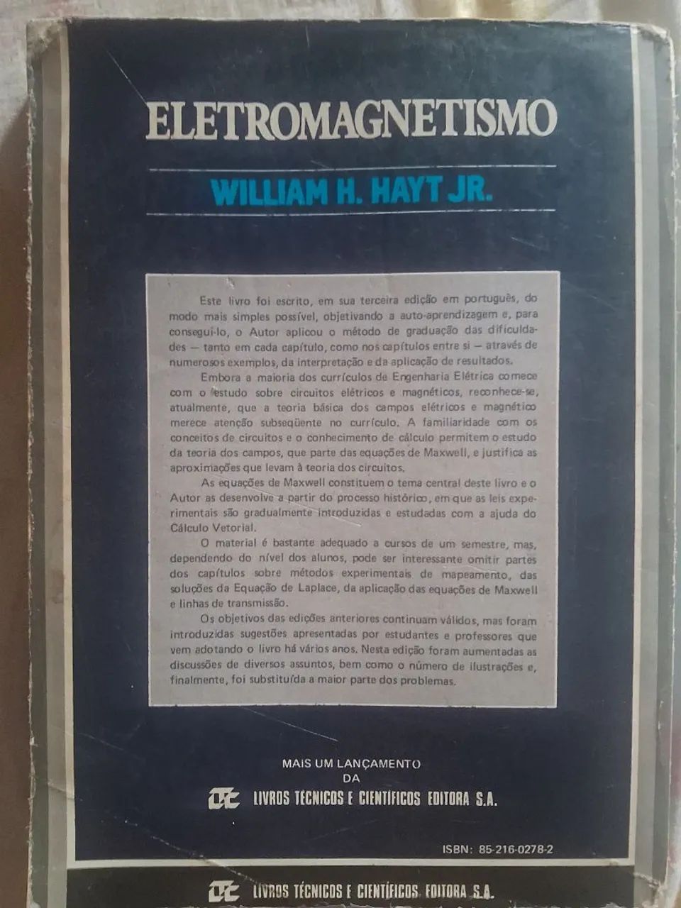 Eletromagnetismo 3a edição - William H. Hayt Jr. - Foto 2