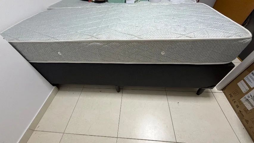 Cama box com auxiliar e colchão Vegas Onix  - Foto 4