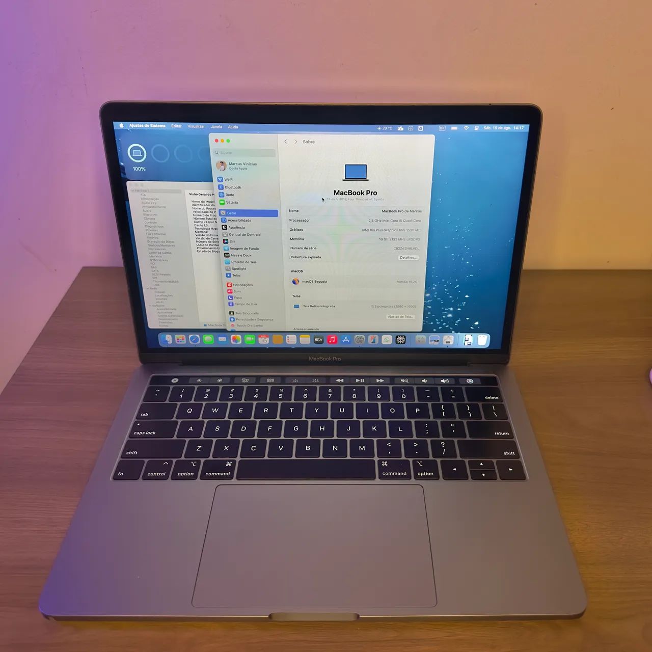 MacBook Pro 15 com Touch Bar e Touch ID - Notebooks
