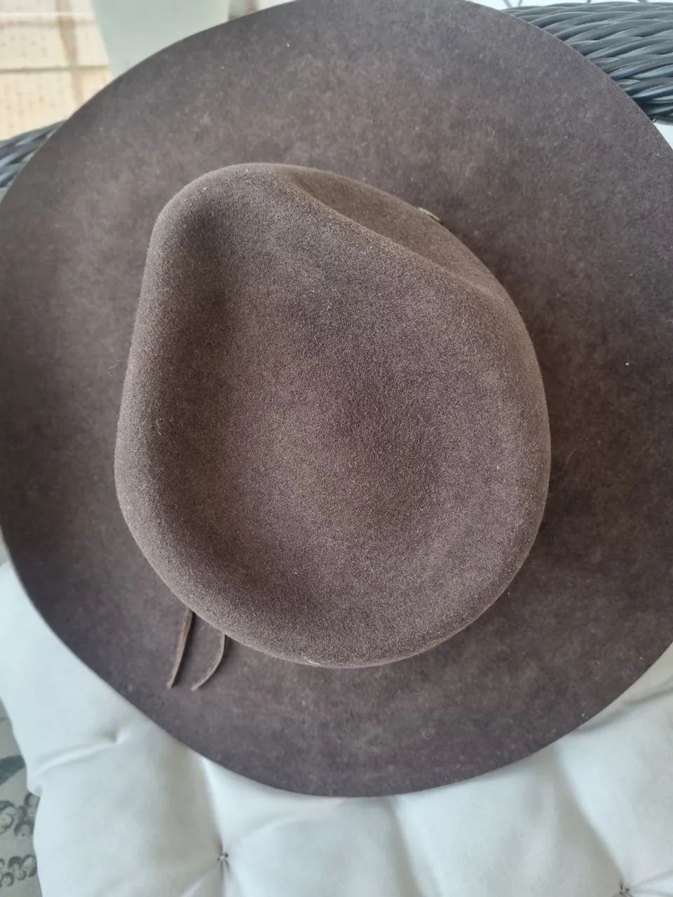 Chapéu Prada vintage masculino marrom  - Foto 2