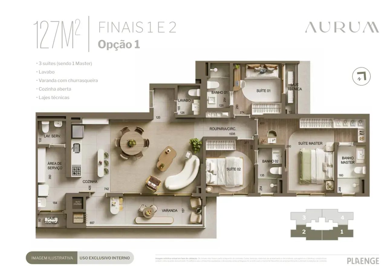PLANTA 127m²
