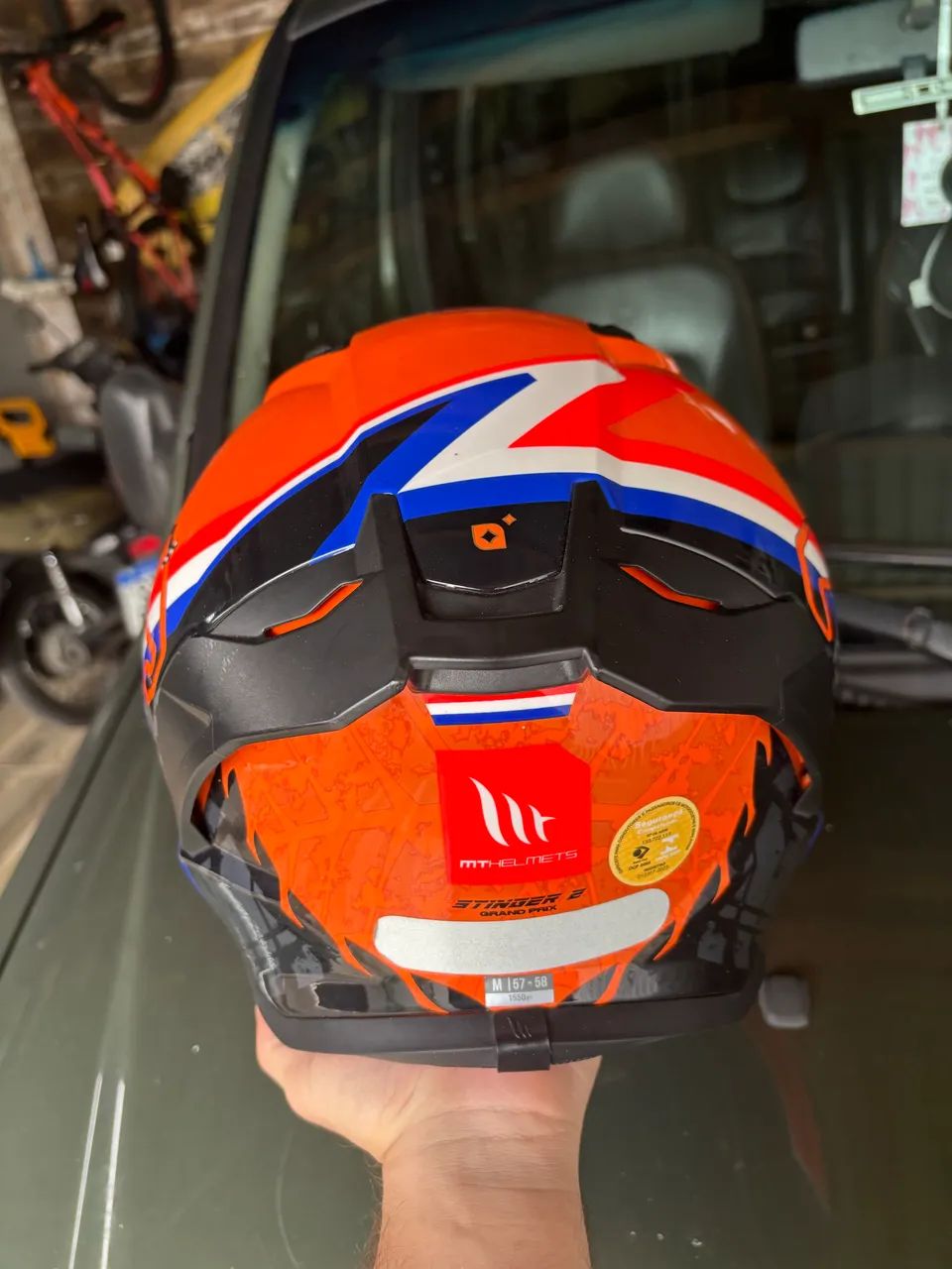 Capacete MT Stinger 2 Holanda número 57/58  - Foto 3
