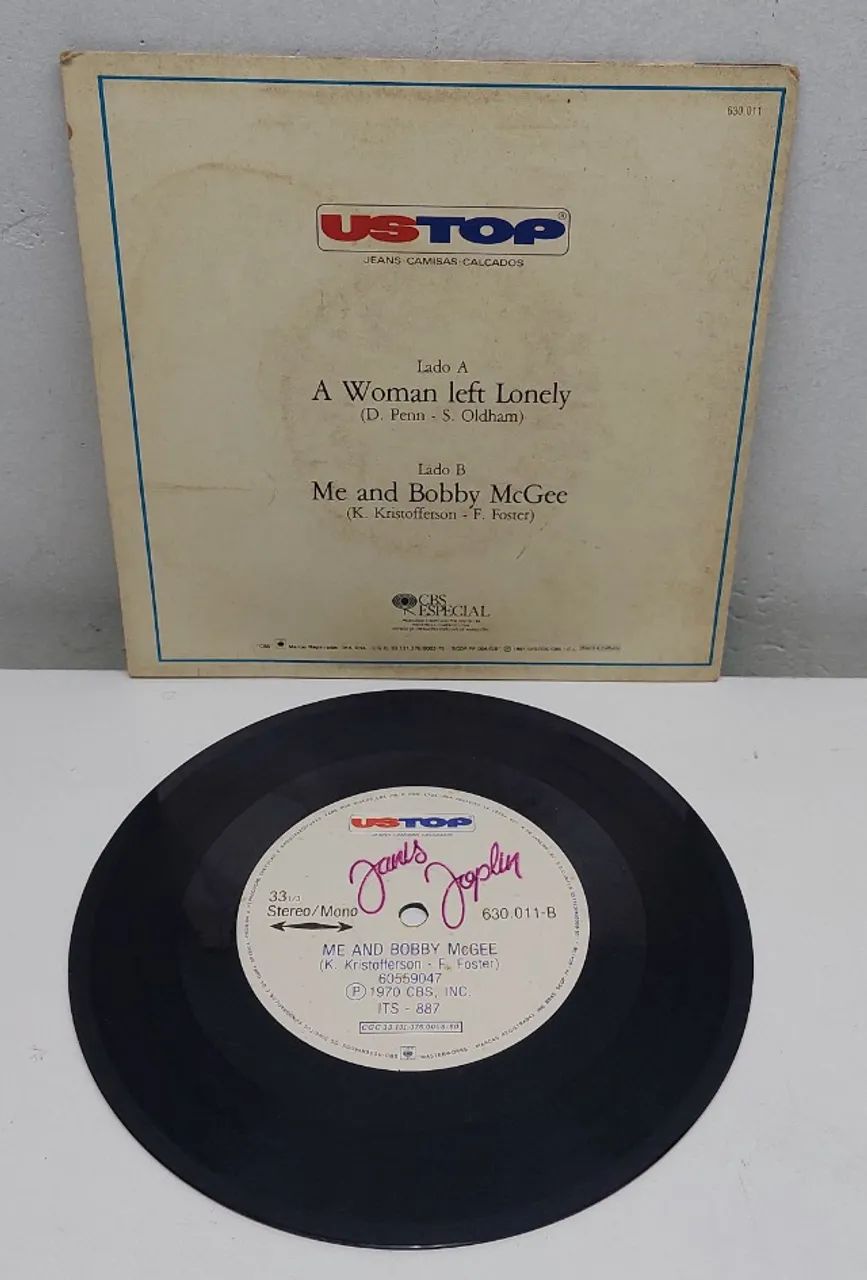Lp Disco de Vinil - Compacto - Janis Joplin - USTOP 1981 Perfeito - Foto 2