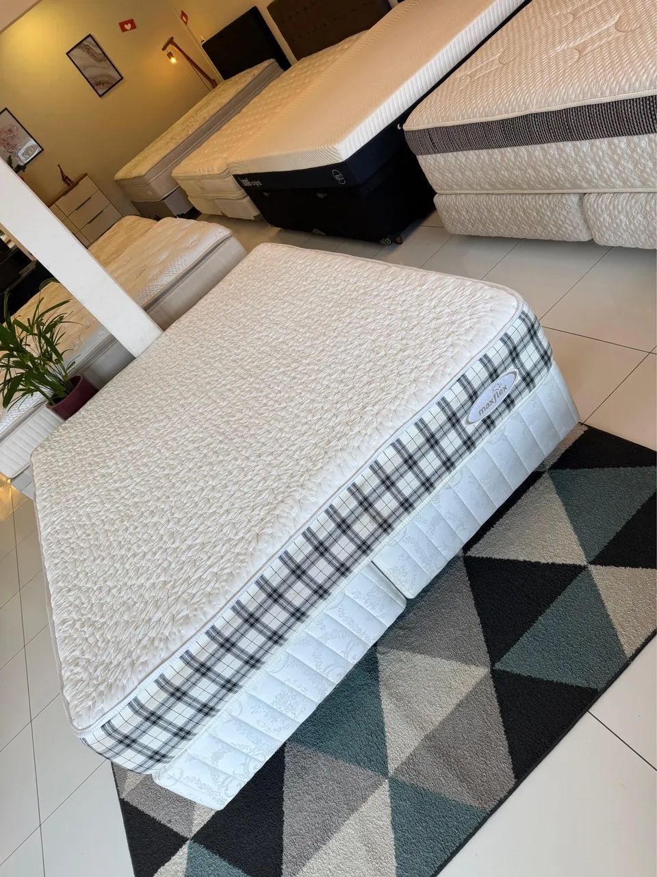Cama box QUEEN SIZE MAXFLEX SEMINOVA TOP - ENTREGO  - Foto 2