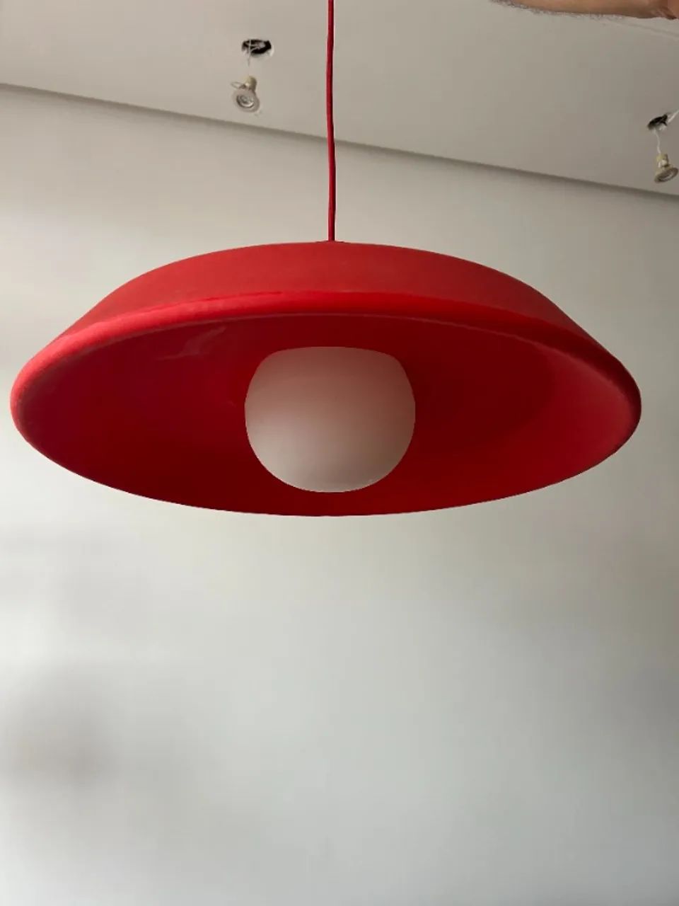 Luminária Pendente vermelha
