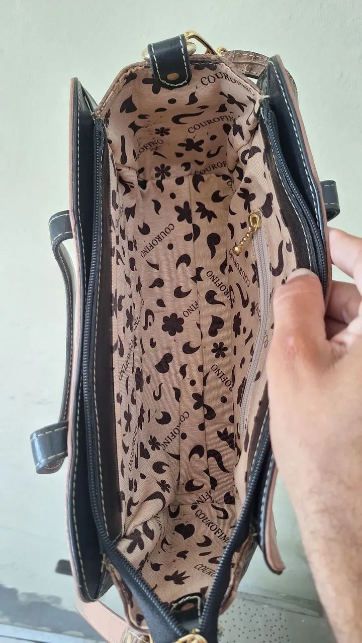 Bolsa Couro Fino - Foto 5