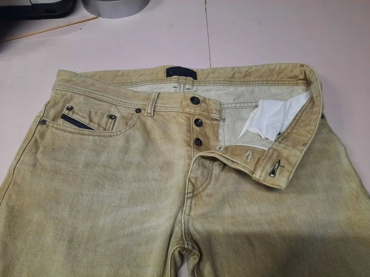 Calça Diese Black Gold l bege numero 42 nova  - Foto 5