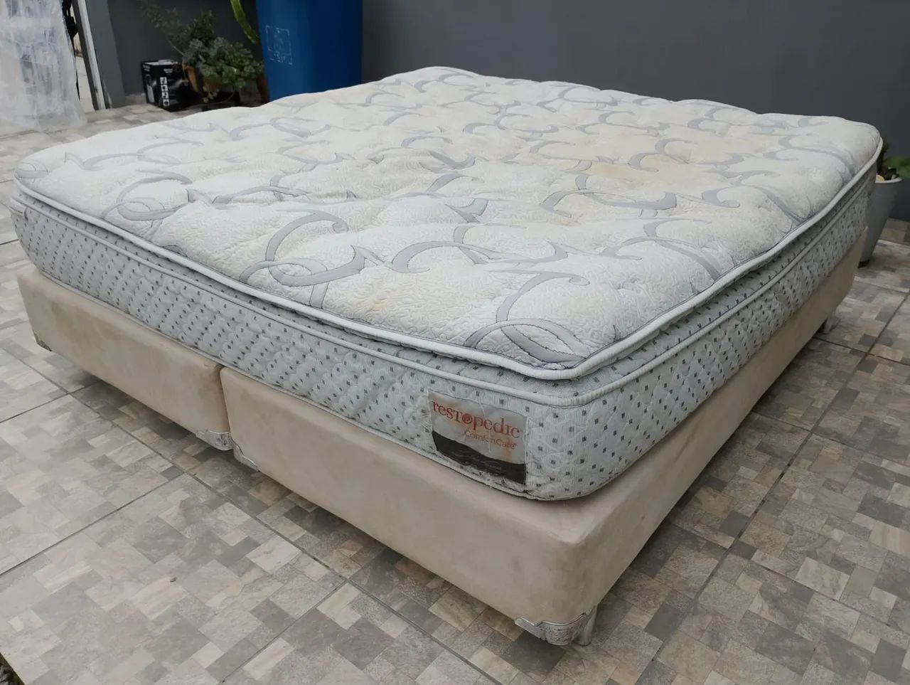 Cama Box king Size completa 193x203 - Foto 4