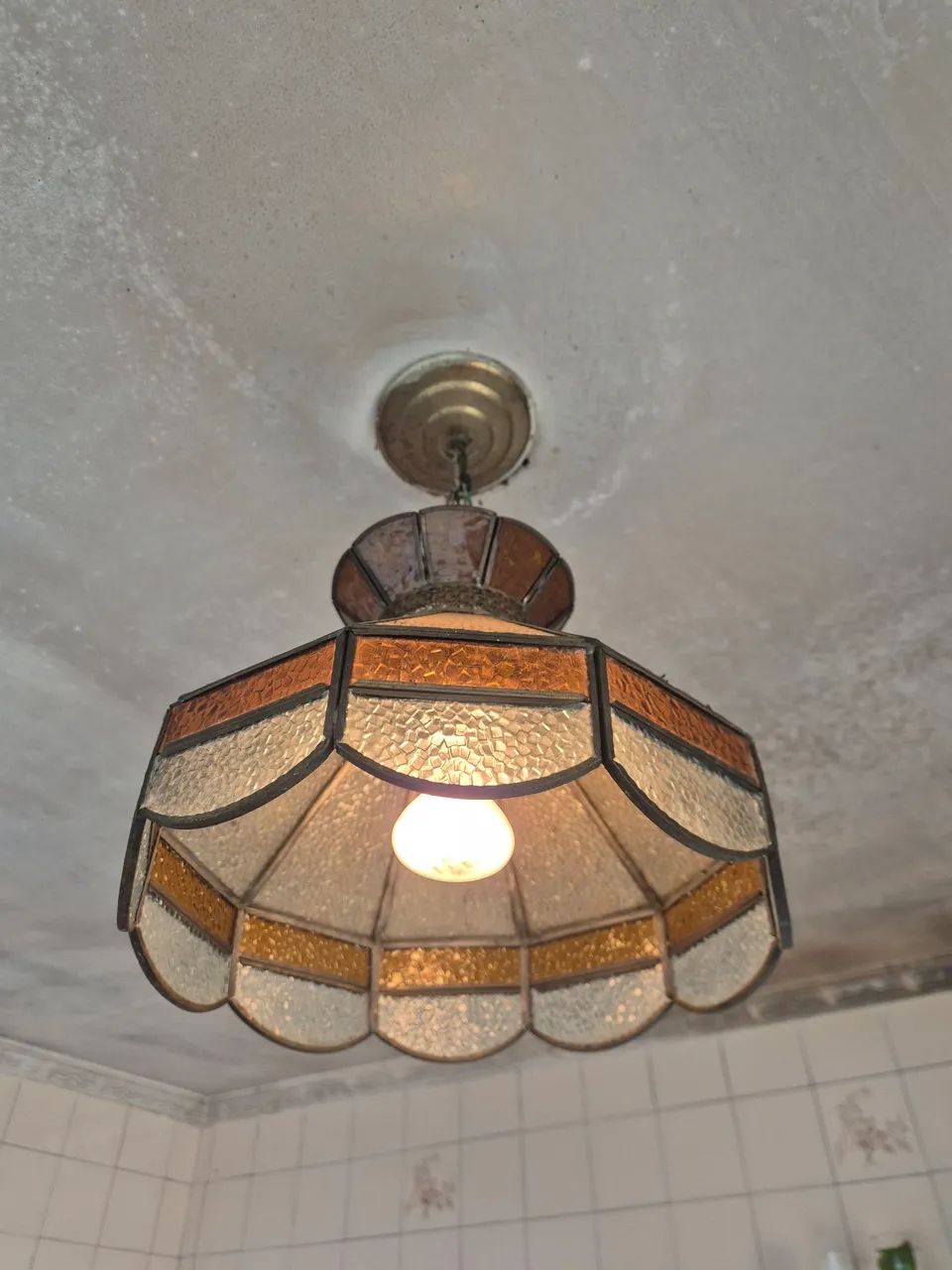 Lustre vitral vintage - Foto 4
