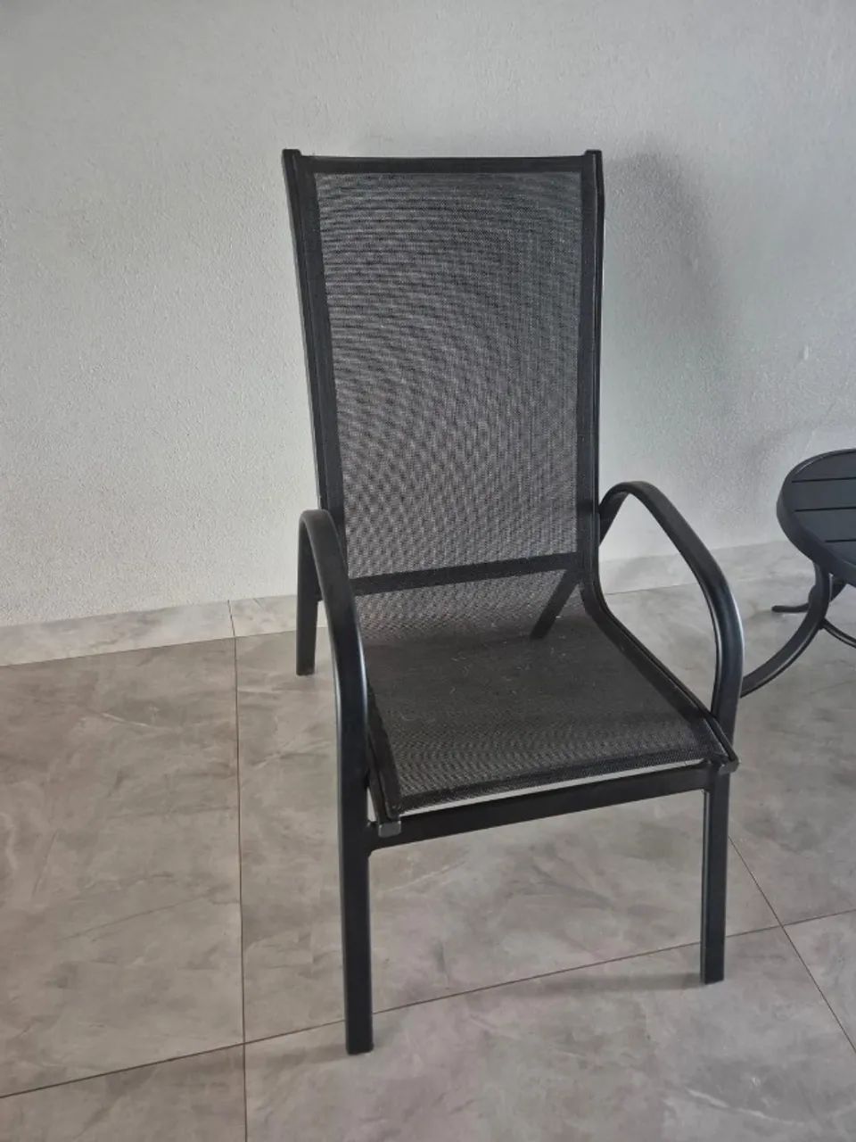 Cadeiras de aluminio