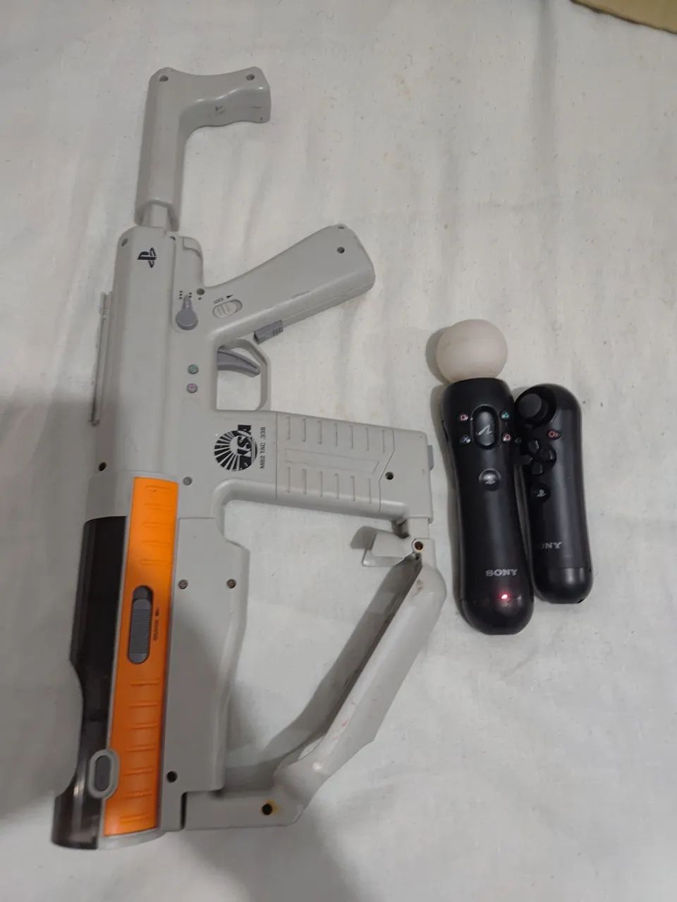 Kit PS Move + Sharp Shooter Original PS3 - Não Testado - Foto 4