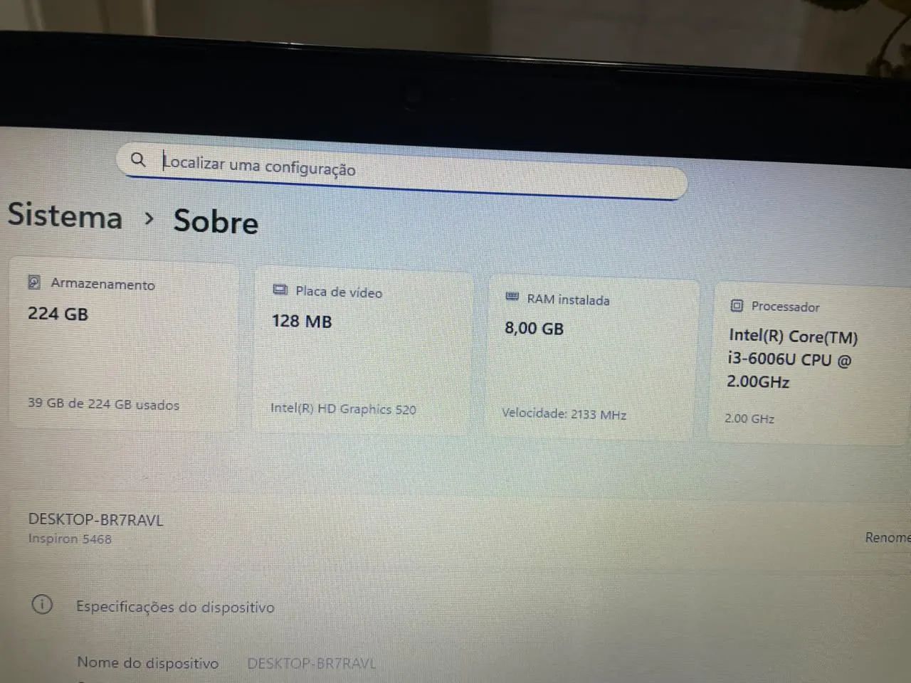 Notebook Dell i3 6° geração  - Foto 2