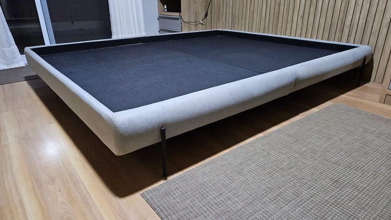 Cama Queen em tecido - Foto 2