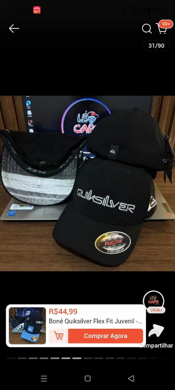 Boné Quiksilver 