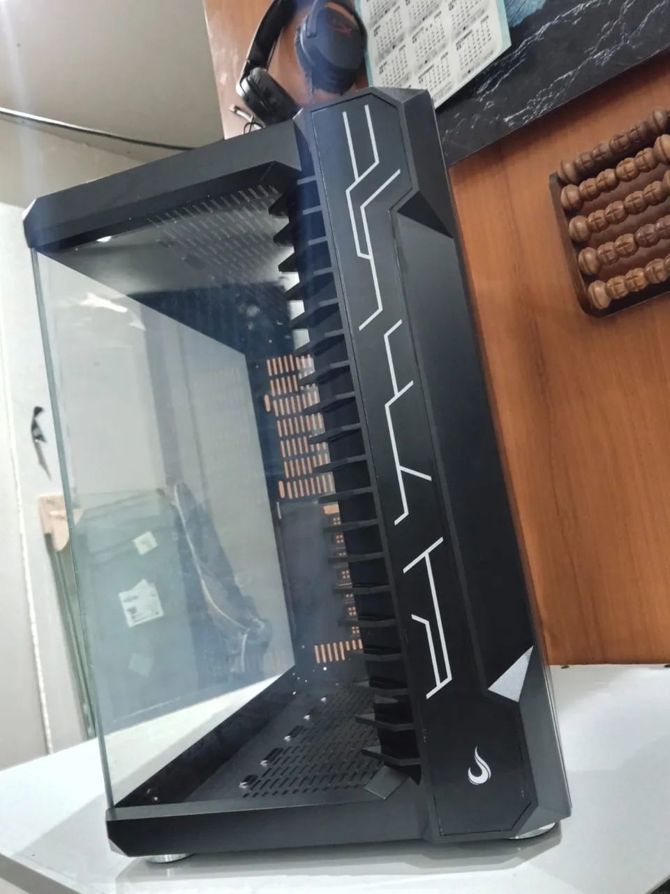 Vendo gabinete gamer rise mode galaxy glass - Foto 3
