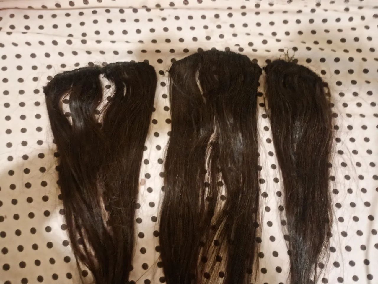  3 tela de Cabelo humano 