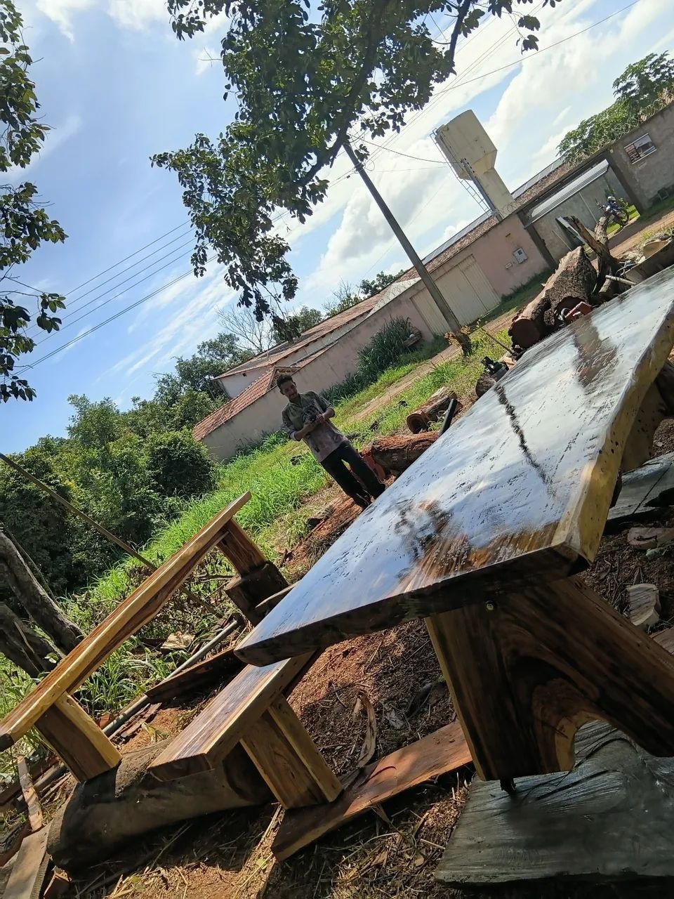 Mesas de centro madeira rustica - Foto 4