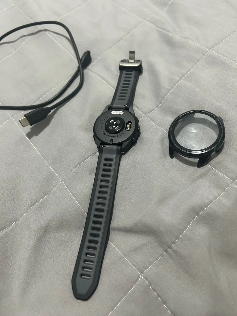 Relógio garmin 165 preto e cinza  - Foto 4
