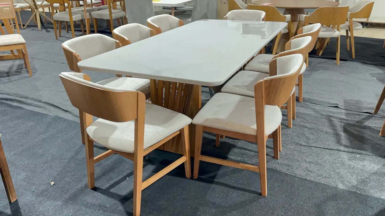 Mesa De Jantar 220x110 Com 8 Cadeiras  - Foto 4
