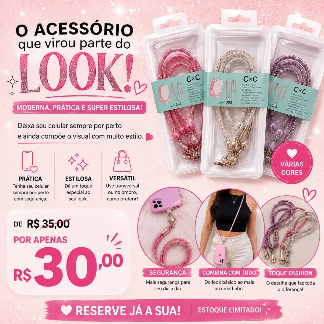 Cordão para celular