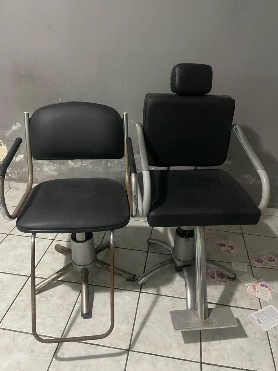 Cadeiras giratórias para salão de beleza
