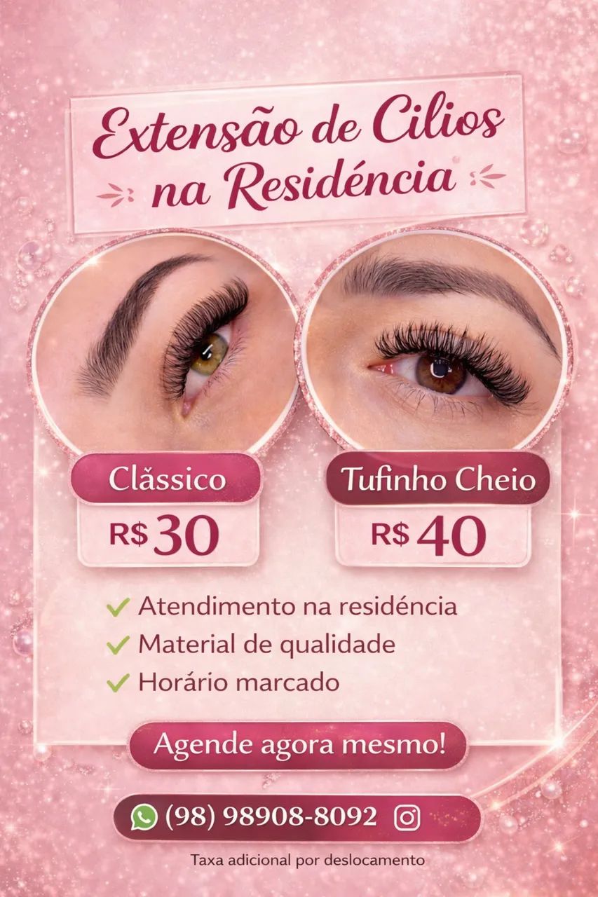 Cílios (agenda já seu horário)