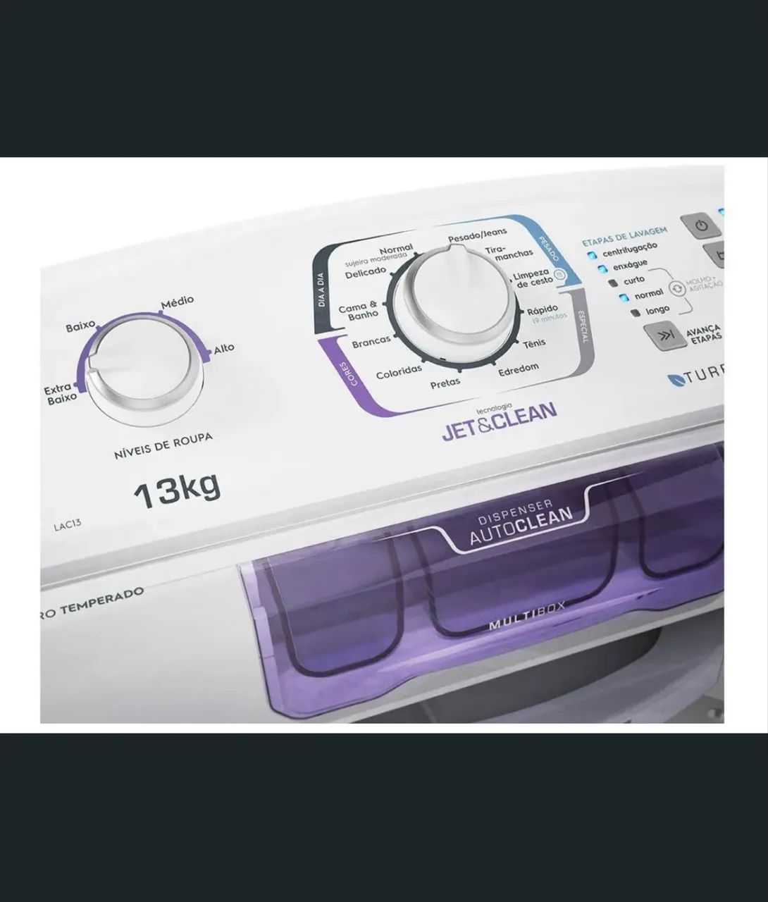 Máquina de Lavar Eletrolux 13Kg LAC13 - 12 Programas - Foto 4