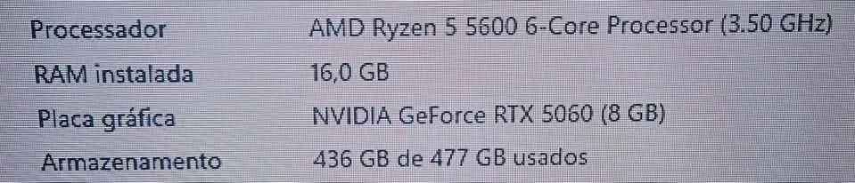 PC Gamer RTX 5060 - Foto 3
