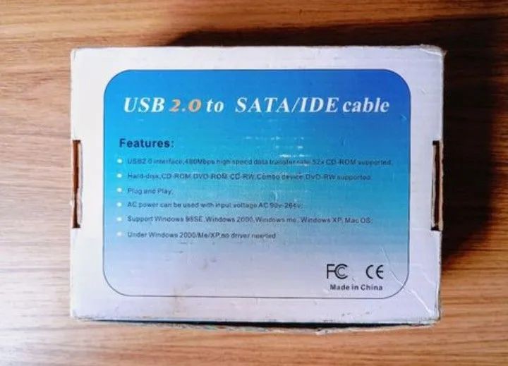 Cabo Adaptador USB 2.0 Conversor para Ide Sata  - Foto 2
