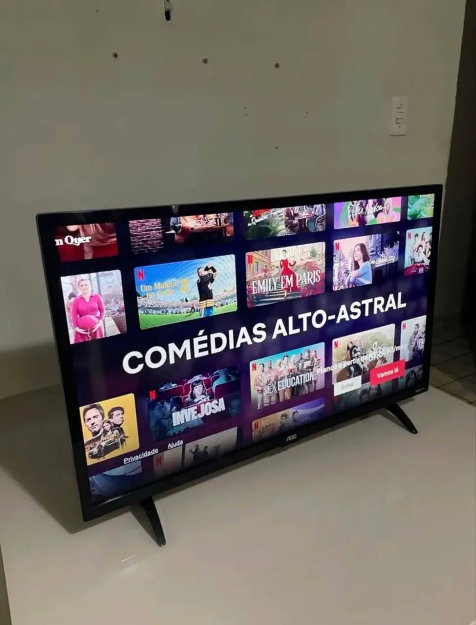 Tv Smart 32 Polegadas AOC Roku - Muito Nova - Foto 4